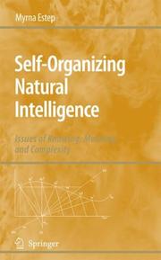 Cover of: Self-Organizing Natural Intelligence by Myrna Estep