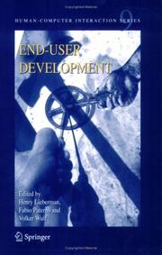 Cover of: End User Development (Human-Computer Interaction Series) by 