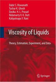 Cover of: Viscosity of Liquids