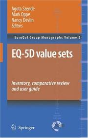 Cover of: EQ-5D Value Sets: Inventory, Comparative Review and User Guide (EuroQol Group Monographs)