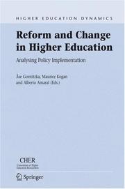 Cover of: Reform and Change in Higher Education: Analysing Policy Implementation (Higher Education Dynamics)
