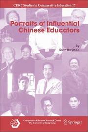 Cover of: Portraits of Influential Chinese Educators (CERC Studies in Comparative Education) by Ruth Hayhoe
