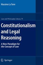 Cover of: Constitutionalism and Legal Reasoning (Law and Philosophy Library)
