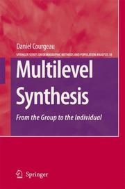 Cover of: Multilevel Synthesis: From the Group to the Individual (The Springer Series on Demographic Methods and Population Analysis)