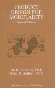 Cover of: Product Design for Modularity by Ali K. Kamrani, Sa'ed M. Salhieh