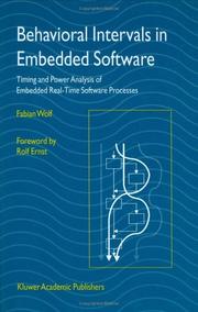 Cover of: Behavioral Intervals in Embedded Software by Fabian Wolf