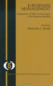 Cover of: E-Business Management by Michael J. Shaw