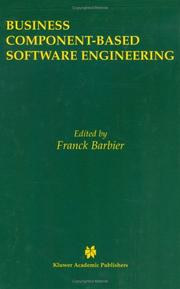 Cover of: Business Component-Based Software Engineering