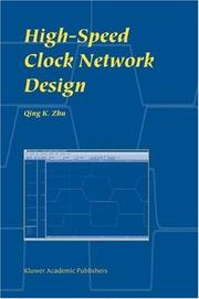 Cover of High-Speed Clock Network Design by qing k. zhu