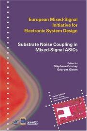 Cover of: Substrate noise coupling in mixed-signal ASICs by edited by Stéphane Donnay and Georges Gielen.