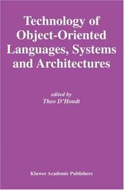 Cover of: Technology of Object-Oriented Languages, Systems & Architectures