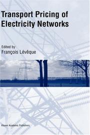 Cover of: Transport Pricing of Electricity Networks