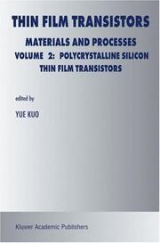 Cover of: Thin film transistors: materials and processes