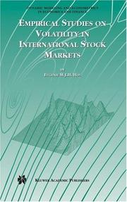 Cover of: Empirical Studies on Volatility in International Stock Markets (Dynamic Modeling and Econometrics in Economics and Finance)