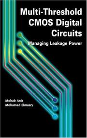 Cover of: Multi-Threshold CMOS Digital Circuits by Mohab Anis, Mohamed Elmasry