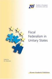 Cover of: Fiscal Federalism in Unitary States (ZEI Studies in European Economics and Law)