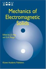 Cover of: Mechanics of Electromagnetic Solids (Advances in Mechanics and Mathematics)