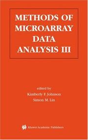 Cover of: Methods of Microarray Data Analysis III