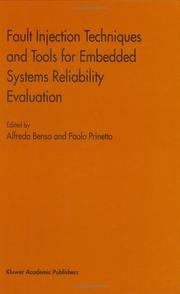 Cover of: Fault Injection Techniques and Tools for Embedded Systems Reliability Evaluation (Frontiers in Electronic Testing) by Paolo Prinetto