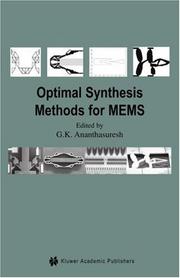 Cover of: Optimal Synthesis Methods for MEMS (Microsystems) | S.G.K. Ananthasuresh