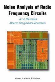 Cover of: Noise Analysis of Radio Frequency Circuits