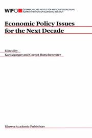 Cover of: Economic Policy Issues for the Next Decade