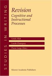 Cover of: Revision: Cognitive and Instructional Processes (Studies in Writing)