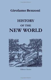 Cover of: History of the New World by Girolamo Benzoni