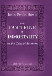 Cover of: The Doctrine of Immortality in the Odes of Solomon