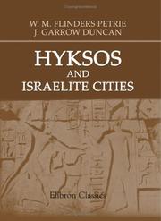 Cover of: Hyksos and Israelite Cities by W. M. Flinders Petrie