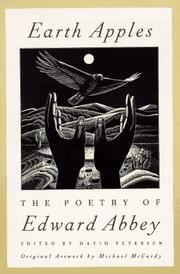 Cover of: Earth apples: Edward Abbey--collected poems = Pommes de terre