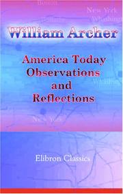 Cover of: America Today by William Archer