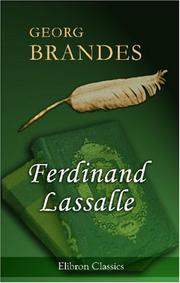 Cover of: Ferdinand Lassalle