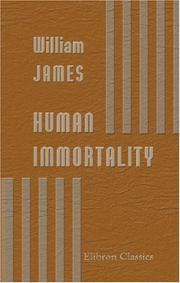 Cover of: Human Immortality by William James