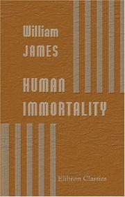 Cover of: Human Immortality by William James, William James