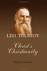 Cover of: Christ's Christianity by Лев Толстой