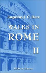 Cover of: Walks in Rome by Augustus J. C. Hare