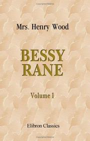 Cover of: Bessy Rane: Volume 1