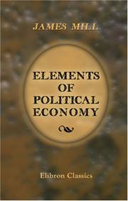 Cover of: Elements of Political Economy