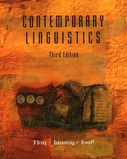 Cover of: Contemporary linguistics: an introduction