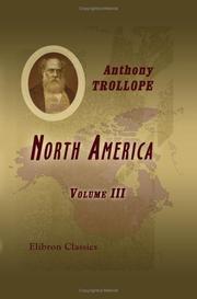 Cover of: North America by Anthony Trollope