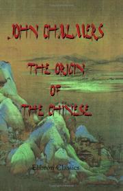 Cover of: The Origin of the Chinese