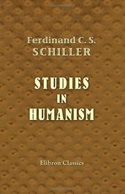 Cover of: Studies in Humanism | Ferdinand Canning Scott Schiller