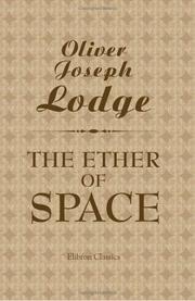 Cover of: The Ether of Space