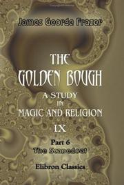 Cover of: The Golden Bough. A Study in Magic and Religion: Part 6. The Scapegoat
