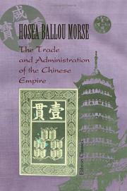 Cover of: The Trade and Administration of the Chinese Empire