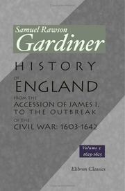Cover of: History of England from the Accession of James I. to the Outbreak of the Civil War: 1603-1642: Volume 5: 1623-1625