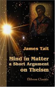 Cover of: Mind in Matter by James Tait