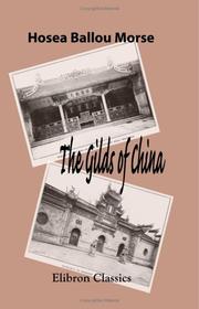 Cover of: The Gilds of China by Hosea Ballou Morse