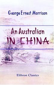 Cover of: An Australian in China